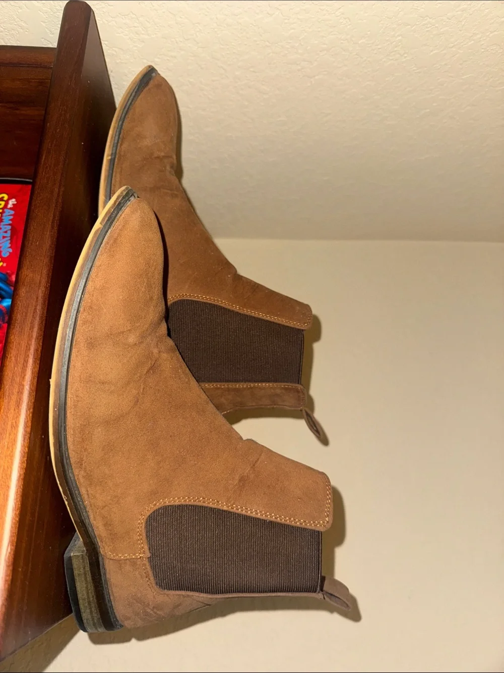 Men's Brown Suede Chelsea Boots - Stylish Slip-On Ankle Boots